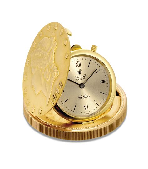 gold coin watch rolex